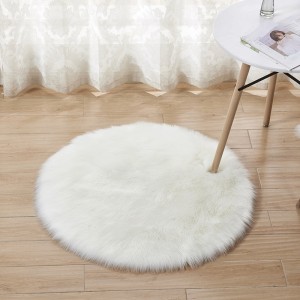 Plush Rug Bedside Imitation Wool Rug, shaggy rugs, bedroom carpet