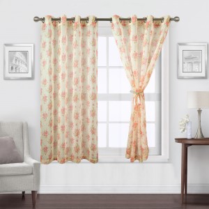 Printed hotel curtains Curtains of European living room