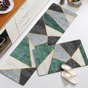 Nordic geometric minimalist flannel kitchen living room bedroom bedside carpet floor mat