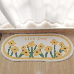Nordic imitation cashmere girl bedroom bedside blanket bay window mat