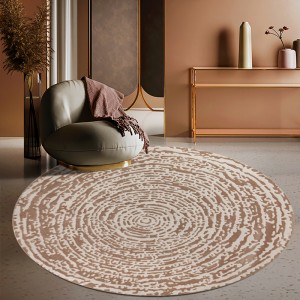 Simple abstract round carpet room full of large area bedside blanket washable