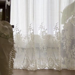 High Quality Living Room Modern Voile White Decorative Wedding Curtains