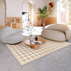 Modern minimalist imitation cashmere carpet large area floor mat decoration full
