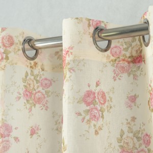 Printed hotel curtains Curtains of European living room