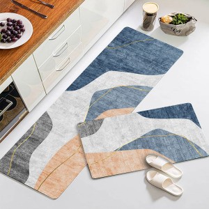 Nordic geometric minimalist flannel kitchen living room bedroom bedside carpet floor mat