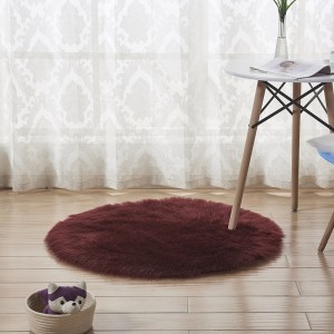 Plush Rug Bedside Imitation Wool Rug, shaggy rugs, bedroom carpet