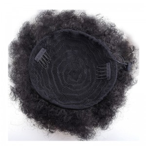 Afro black hair pack convenient simple natural fluffy curly hair bun