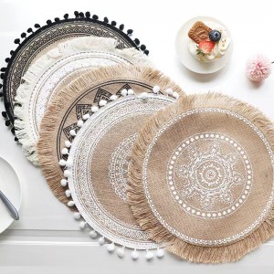 Environment Protection Elegant Placemat Pad Dining Table Mat Decor mat Heat Insulation Placemats