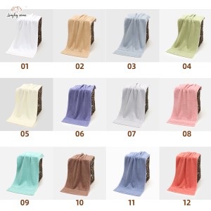 China Manufacturers Wholesale Good quality Cheap price super soft pure color luxury towels bath 100% cotton gift set