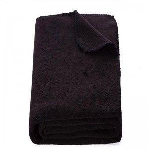 100% Polyester Solid Color fire retardant fleece blanket Plain Dyed printed Anti-pilling airline blanket