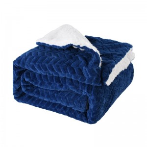 Wholesale Luxury Weighted Flannel Fleece Blanket, Super Soft Warm Sherpa Fleece Blanket for Baby