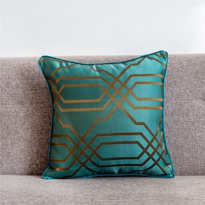 Cushion Pillow Geometric Design Throw Pillow Cover With Piping 45X45cm Cushion Covers Decorative Home