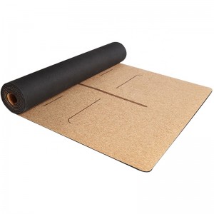 Factory Price Premium Eco Friendly Durable Non-slip Organic Cork Yoga Mat Private Label Natural Rubber Workout Mat