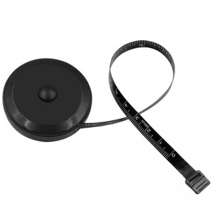 1.5m60inch Black Tape Measures Dual Sided Retractable Tools Automatic ABS Flexible Mini Sewing Measuring Tape