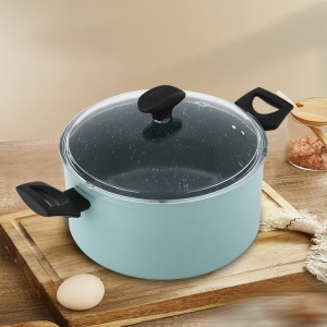 5pcs High Quality Coating Pots And Pan Cooking Pot Set Nonstick Cookware Sets Aluminumnon Die Cast Cookware