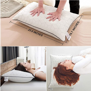 2-pack 100% polyester down alternative hypoallergenic pillow