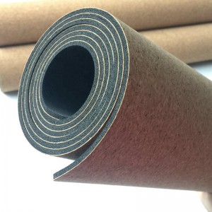 Factory Price Premium Eco Friendly Durable Non-slip Organic Cork Yoga Mat Private Label Natural Rubber Workout Mat