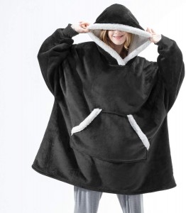 100% Polyetser Luxury Blanket Hoodies Wearable Blanket Sleeves Women Oversized Hoodie Sublimation Hoodie Blanket