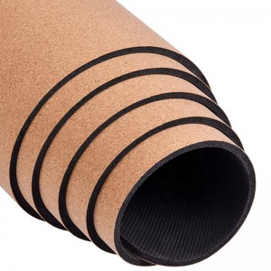 Factory Price Premium Eco Friendly Durable Non-slip Organic Cork Yoga Mat Private Label Natural Rubber Workout Mat