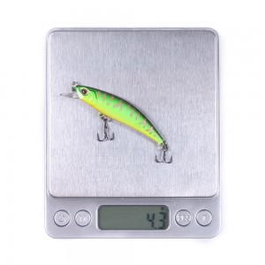 Wholesale 6cm 4.5g ABS Hard Plastic Sinking Mini Minnow Fishing Lures With 3D Eyes