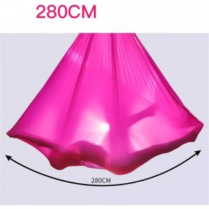 High Quality Multicolor 5m6m7m8m Flying Anti-gravity Fitness Aerial Yoga Hammock Aerial Yoga Swing Stand Set Factory