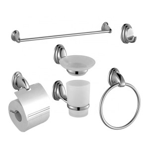 Bathroom Accessory Sets Cheap Sample Available Chrome Hotel Washroom Toilet Accessories 6 Piece Bathroom Accessories