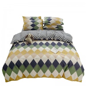 Guaranteed Quality 100% Cotton Printed 4pcs Customized Logo Brand Luxury Bedding Set Covers