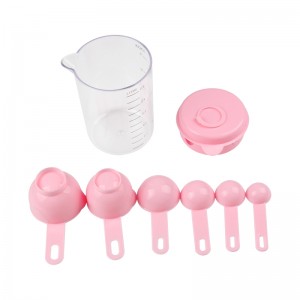 Plastic Measuring Cups and Measuring Spoons Set