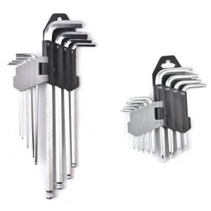 9PCS Set Of Allen Key Hex Screw Wrench Long Arm Hexagon Key Tool Set Torx Hex Key