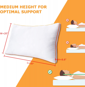 Hypoallergenic Down Alternative Bed Pillow