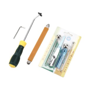 7 Pieces Tile Beauty Seam Grout Remove Tool Clearing Tool Set with Screwdriver Handle