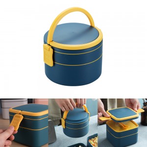 Double-layer lunch box heated food container for food bento box snack heated lunch box for kids with compartments lunchbox