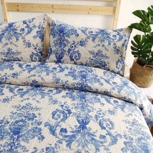 Best Sale Luxury New Design Modern Famous Brand Printed 100% Cotton Home Bed Comforter bed sheet bedding set