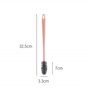 Long Handle Silicone Glass Bottle Cleaner Brush Water Bottle Cleaning Brush Household Tea Kitchen Wash Cup