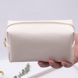 Fashion Women Travel Toiletry Bag Zip Make Up Pouch Case PU Leather Makeup Cosmetic Bag