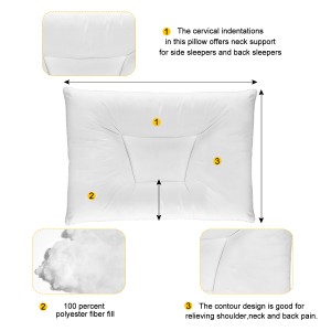 Pillow Company Cervical Orthopedic Neck Support Pillow – White Firm