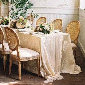 Fabric Cheesecloth Pink Cotton Decor Wedding Table Runners