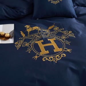Durable Using Low Price High Quality Orange Quilt Room Bed Sheet Bedding Set