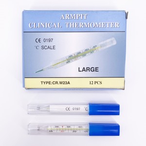 High Quality Medical Glass Mercury Clinical Thermometer
