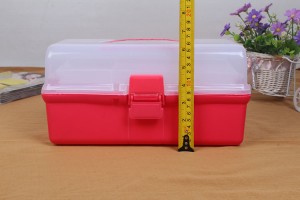 3 Layers Split Grid Home Clear Plastic Storage Box Container Jewelry Bead Organizer Medicine Case Cosmetics Box