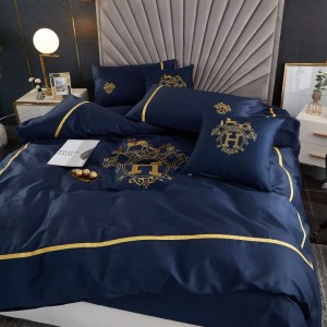 Durable Using Low Price High Quality Orange Quilt Room Bed Sheet Bedding Set