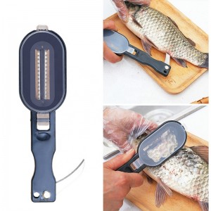 Fish Skin Brush Fast Remove Fish Scale Scraper Planer Tool Fish Scaler Fishing Knife Cleaning Tools
