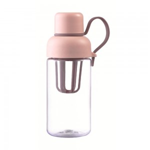 free custom Plastic water bottle, 480 ml plastic water bottle with fruit infuser