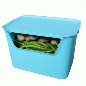 plastic nesting and stacking bins storage tote large container with lid for daily necessities and office supplies