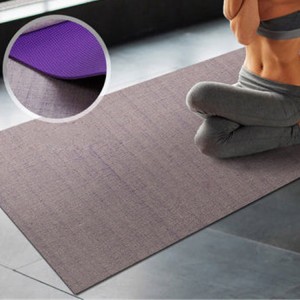 Top Quality Custom Printed Flax Mat Eco Friendly Hemp Jute Pvc Yoga Mat