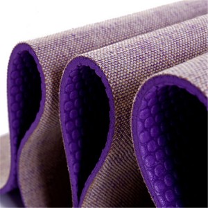 Top Quality Custom Printed Flax Mat Eco Friendly Hemp Jute Pvc Yoga Mat