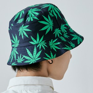 New Designer Fashion Unisex Maple Leaf Printed Reversible Fisherman Caps Logo Custom Printed Bucket Hats Wholesale