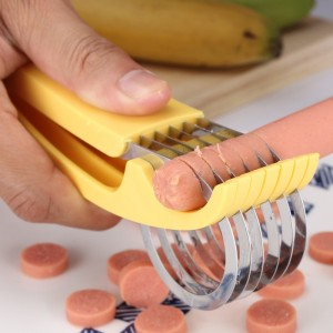 New Hot Sale Practical Kitchen Accessories Multifunctional Vegetable Fruit Cutter Banana Slicer