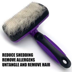 Wholesale Roller Plastic Grooming Cleaning Remove Pet Hair Slicker Brush