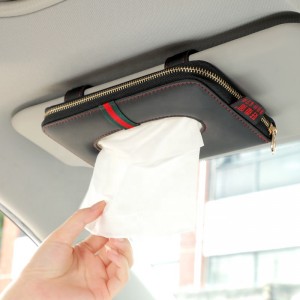 Hot sale Leather Car tissue holder tissue box Other Interior Accessories supplies for car sun visor